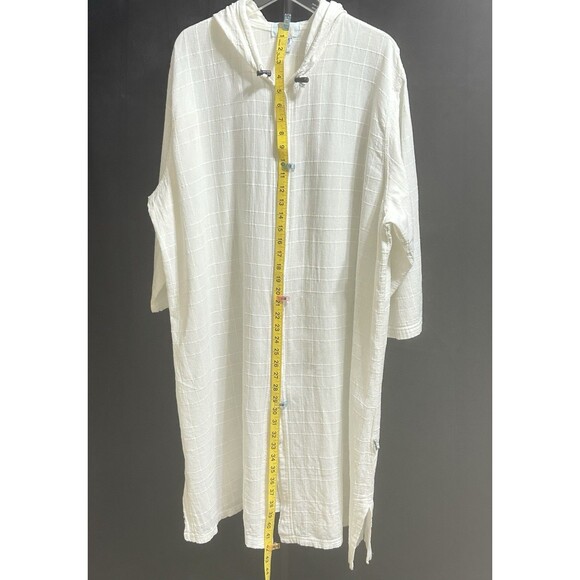 Ezze Wear Womens XL Dotty Cotton Gauze Hooded Drawstring Swim Cover‎ - Picture 5 of 13